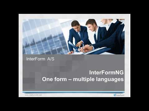 InterformNG:   One form - multiple languages