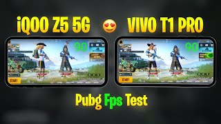 VIVO T1 PRO 5G Vs IQOO Z5 5G Pubg Test | Best 5G Gaming Phone Under 25,000