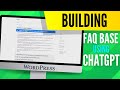 How to build up an faq knowledge base using chatgpt  wordpress