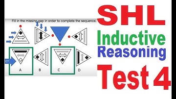 SHL Inductive Reasoning Test 4 PWC Inductive Reasoning Test 4