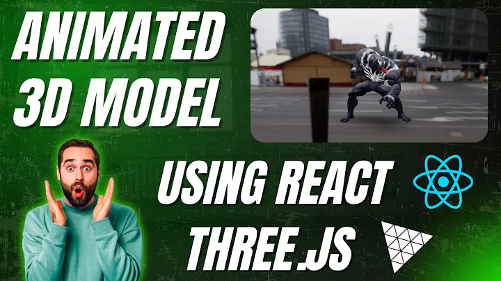 How to Add Animated 3D Models in React using Three.js || GLB/GLTF Model Tutorial 2025