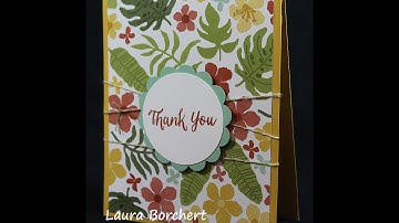Stamping on the Botanical Gardens Designer Series Paper - Laura