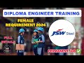 JSW Steel Diploma Jobs 2024 | New Requirements & Eligibility | Full Details|Fresher All Branch Eligi