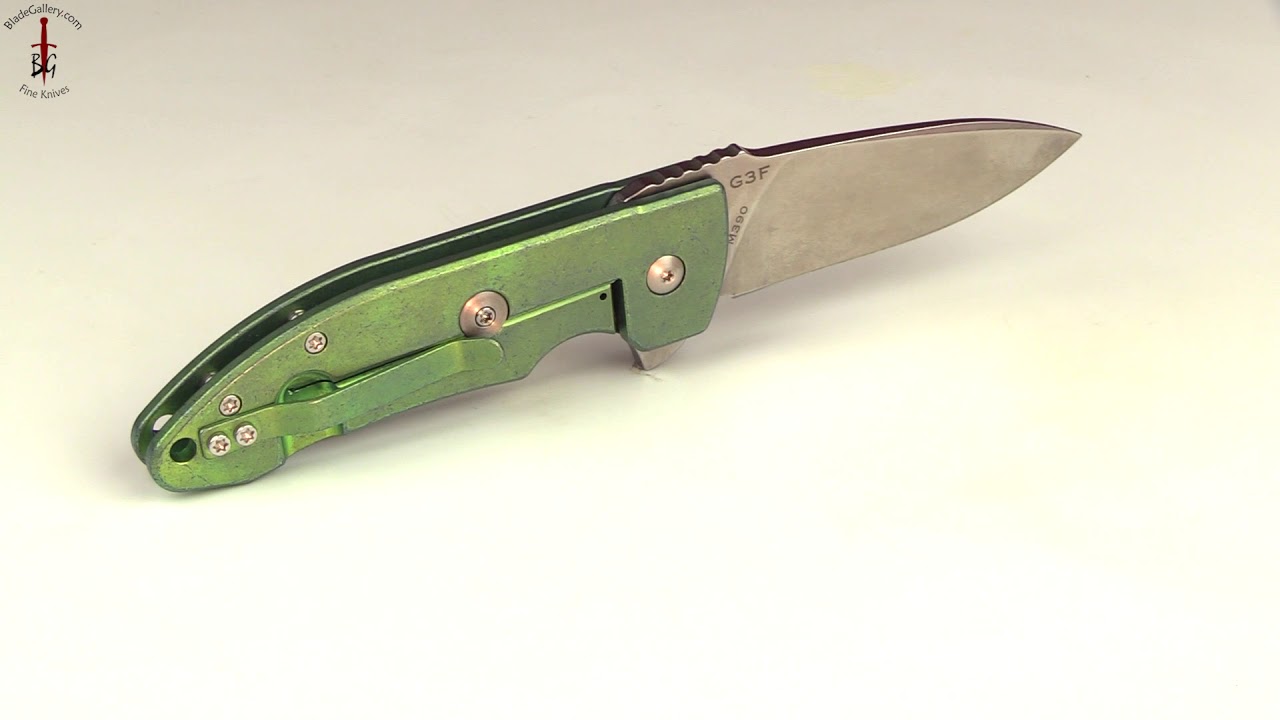 リブレ　LIVRE　限定　EF30　グリーン　ファイヤー　新品未使用 Guardian 3 Flipper with Toxic Green Anodized Titanium - M390 by
