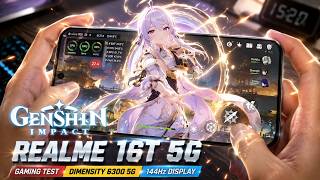REALME 16T 5G Genshin Impact Gaming Test | Dimensity 6300 5G, 144Hz Display
