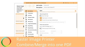Combine and Merge Multiple Files into One PDF | Raster Image Printer 12 | PEERNET