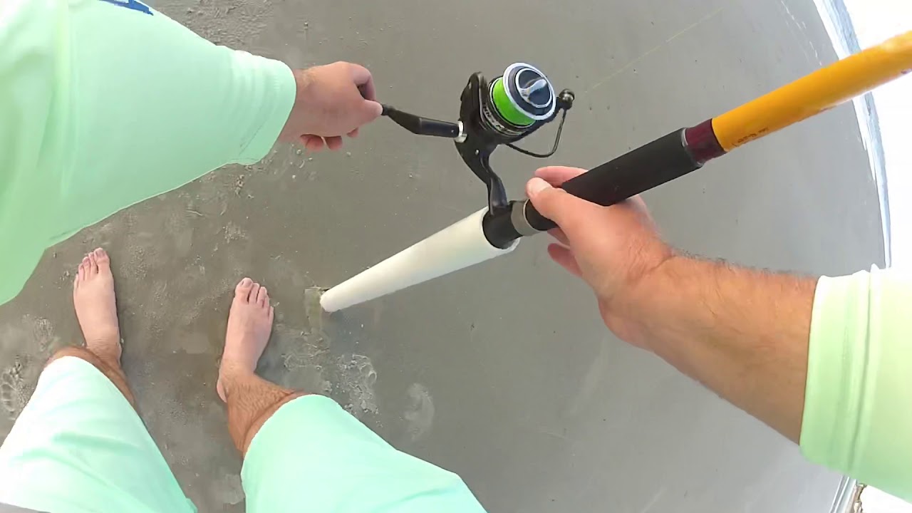 Surf Fishing Jekyll Island GA!! FishBites And Pomp Chews Are Catching