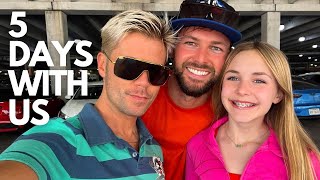 5 DAYS WITH 2 DADS, 1 KID, 2 DOGS & A CAT!!!  MacBook & Samsung Accessory Shopping, Cheer & More!!!