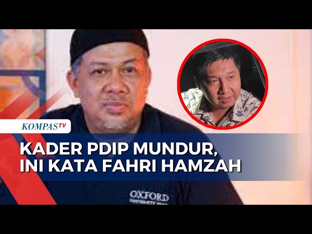 Kader PDIP Mundur, Fahri Hamzah: Banyak Eksodus ke Prabowo class=