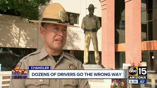 Dozens of drivers caught going the wrong-way on Chandler on-ramp over the weekend