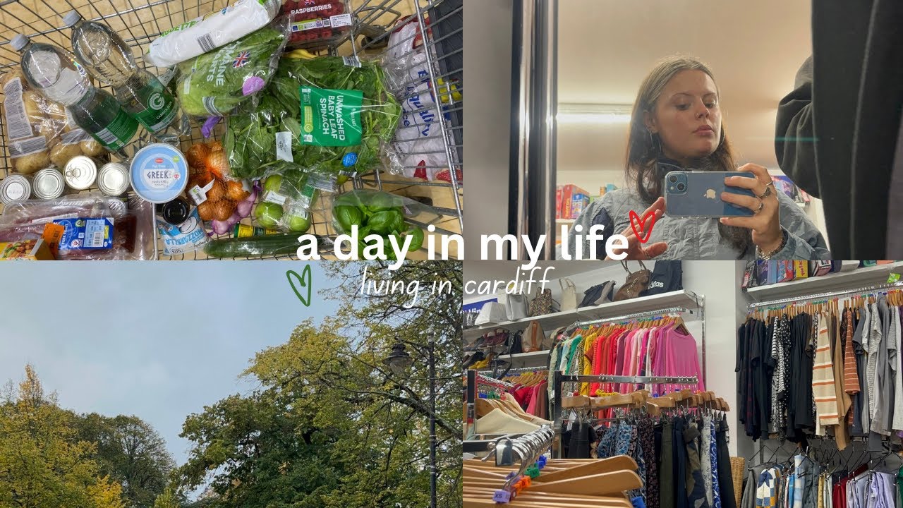 spend the day with me charity shopping, running errands and try on haul!