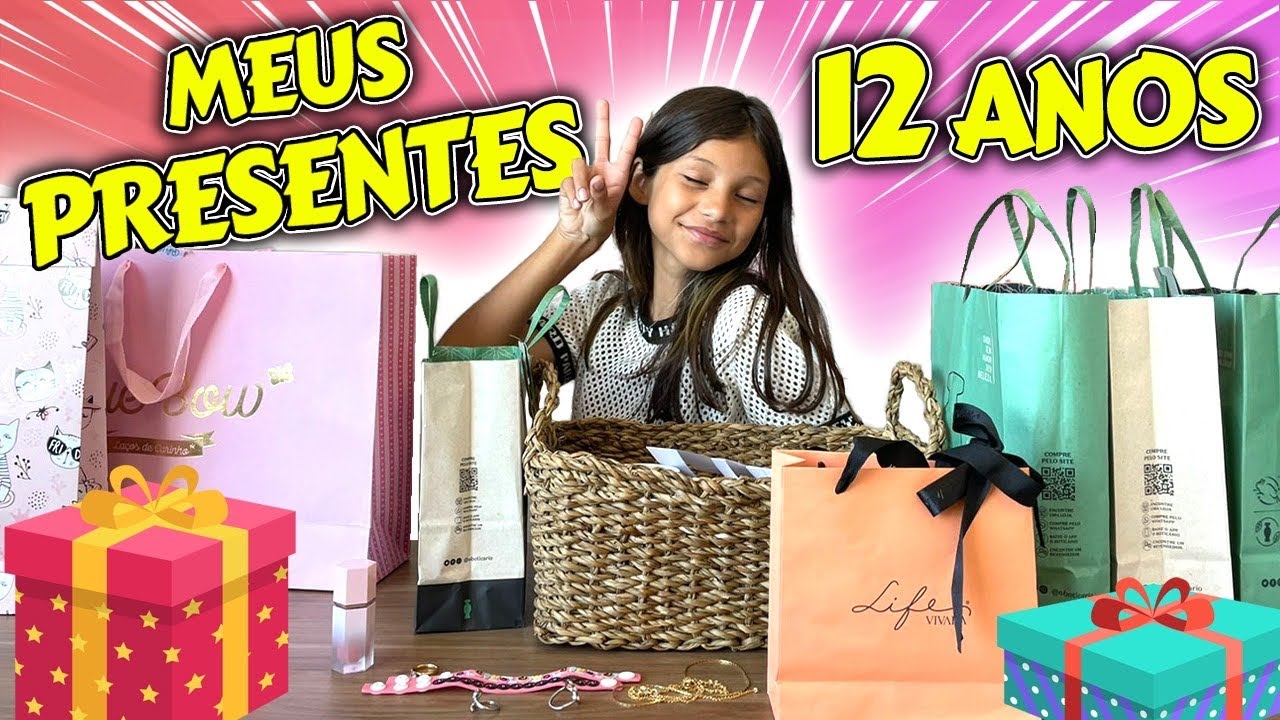 MOSTRANDO TODOS MEUS PRESENTES DE ANIVERSÁRIO DE 12 ANOS | Dudinha Show ...