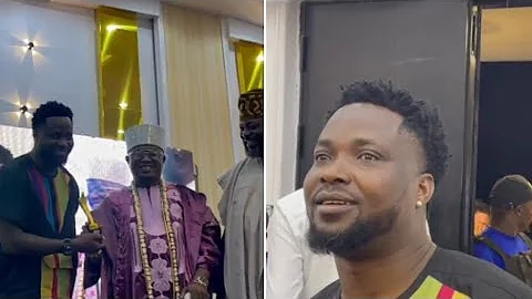 SOJI TAIWO (OMO BANKE) RECEIVE BEST SUPPORTIVE ACTOR AWARD FROM OSRA AWARD ILE IFE