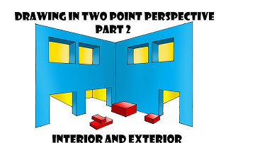 Drawing in Two Point Perspective pt.2 Interior and Exterior