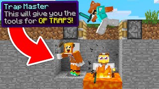 minecraft manhunt but I am a TRAP MASTER (overpowered)