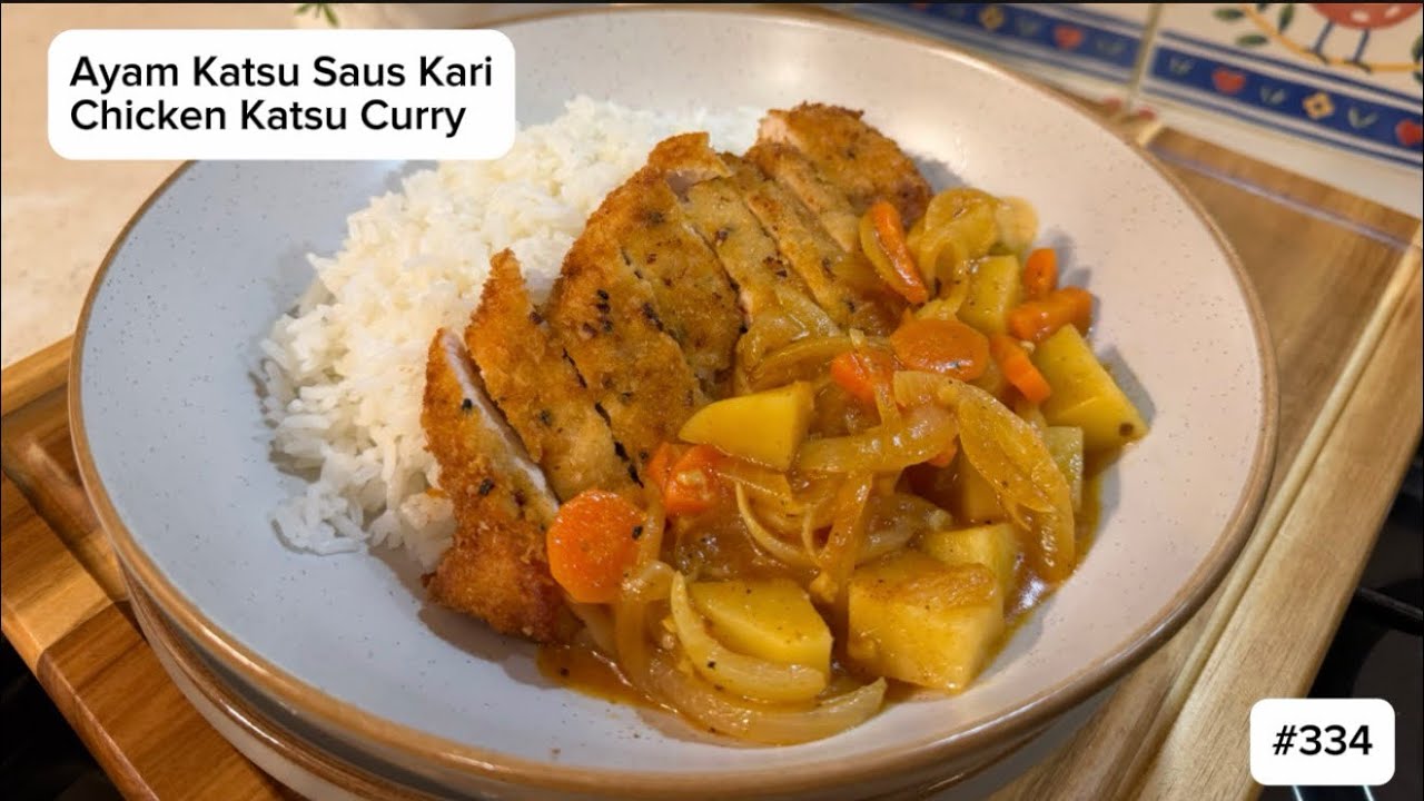 Resep Ayam Katsu Saus Kari Khas Jepang Enak Dan Mudah (Japanese Chicken Katsu Curry Recipe) - # 334