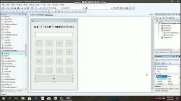 MEMBUAT APLIKASI KALKULATOR SEDERHANA PADA C#