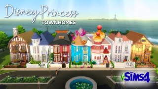 Disney Princess Modern Townhouses For Rent Sims 4 Stop Motion Build | No CC