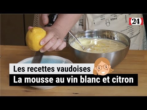 Vidéo: Mousse Au Vin Blanc