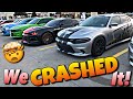 All These Dodge Chargers CRASHED This Car Meet!