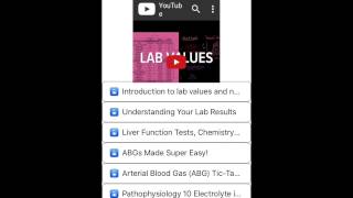 medical lab values iOS App screenshot 1