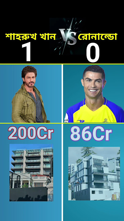 Shah Rukh Khan vs Ronaldo..