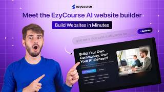 Meet The Ezycourse Ai Website Builder Build Websites In Minutes