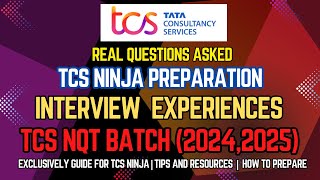 TCS Ninja Interview Experience | Complete Process, Questions &amp; Tips to Crack | Freshers Must Watch!!