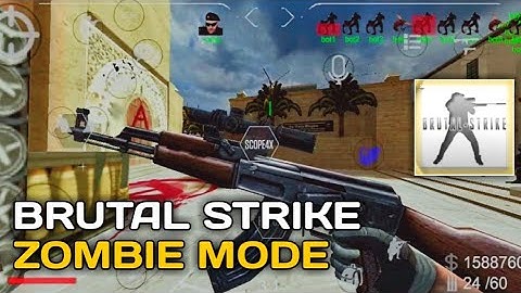 Brutal Strike Mobile | Zombie Mode | CSGO Mobile | Mirage Map | Online/Offline FPS Android Gameplay