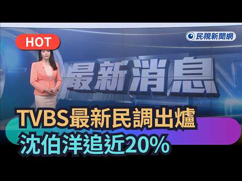 【熱搜新聞】TVBS最新民調出爐 沈伯洋追近20%蔣萬安僅險勝8%｜民視新聞｜