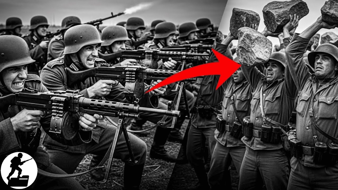 Wehrmacht Cercou Brasileiros Sem Munição — Brasileiros Usaram Pedras e Venceram