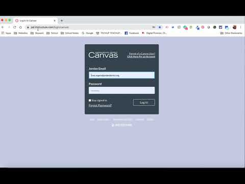 Canvas Reset Password