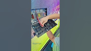 Conference room LED screen module installation process.#ledvideowall  #leddisplay #eagerled #shorts
