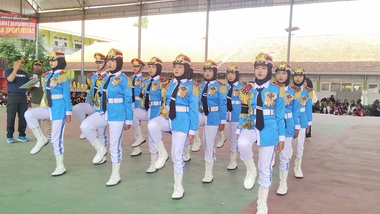 PENAMPILAN PASKIBRA SMPN 1 SUKOMORO DI LKBB ANGKASA SMAN 1 BANGSAL 2024