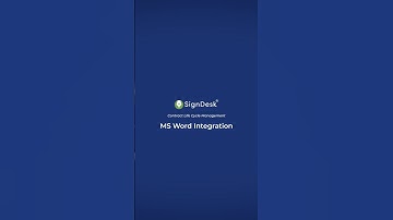 SignDesk | Effortless Contract Management with MS Word Integration🚀