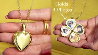 How to Open a Gold Heart Locket Necklace with 4 Photos