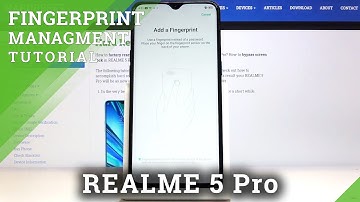 How to Add Fingerprints in REALME 5 Pro – Fingerprint Scanner