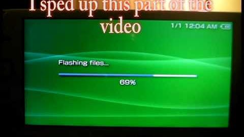Custom Firmware Installation on PSP Slim
