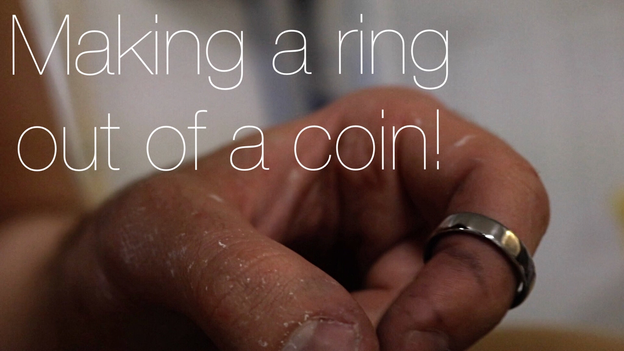 Making a ring out of a coin! - YouTube