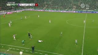 Balhé a Ferencváros Újpest mérkőzésen!!