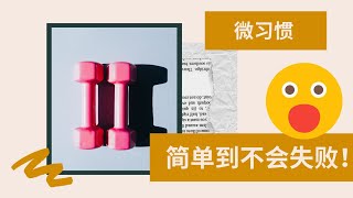 💥微习惯养成，简单到不能失败的时间管理法！无须对抗意志力！