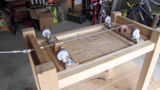 établi à roulettes rétractables