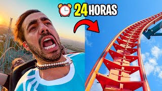 24 HORAS EN UN PARQUE DE DIVERSIONES! (mas extremo del mundo)