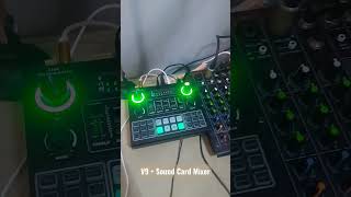 LiVe Sound Output via Cellphone - V9+SoundCardMixer