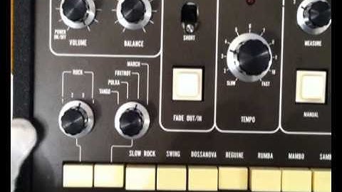 Korg Minipops/Univox SR-120 w/ Fisher Space Expander