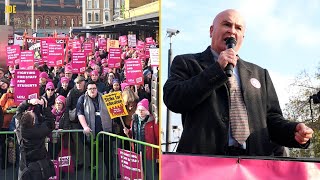 Mick Lynch slams Labour politicians in speech to thousands