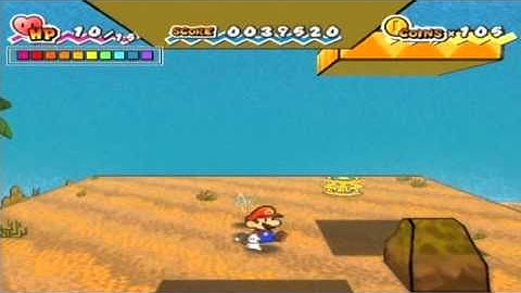 Super Paper Mario Walkthrough Part 6: Chapter 1 - 3 Part 2, Boss: O´Chunks, Chapter 1 - 4