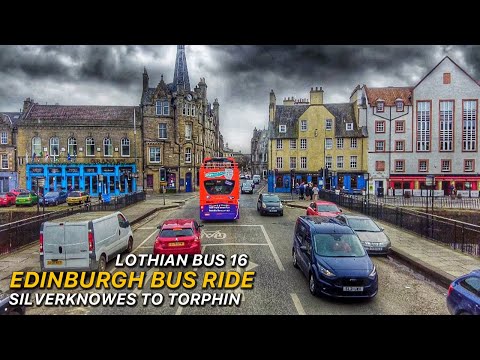 Gloomy Lothian Bus 16 Double Decker View | Silverknowes to Torphin Bus Journey | Scotland in 4K
