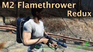 【Xbox One】Fallout 4 MOD「M2 Flamethrower Redux」試し撃ち