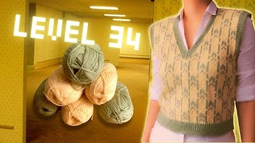 How I escaped the backrooms by knitting a liminal space vest